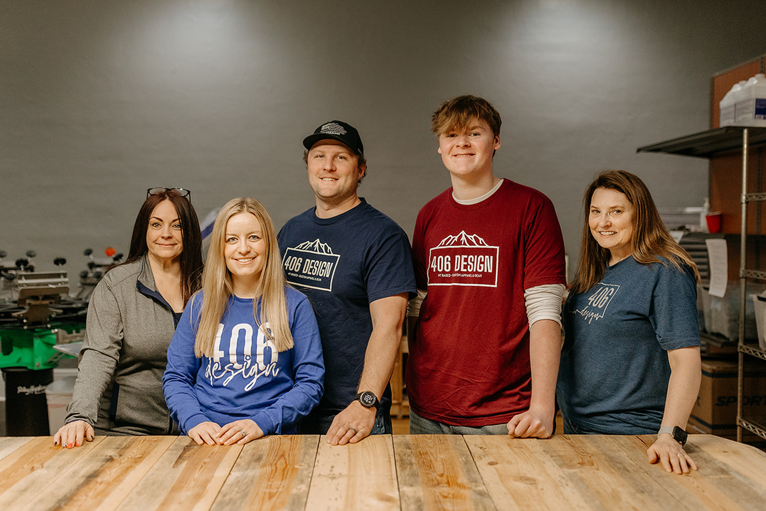 The 406 Design team in their Lewistown, Montana shop